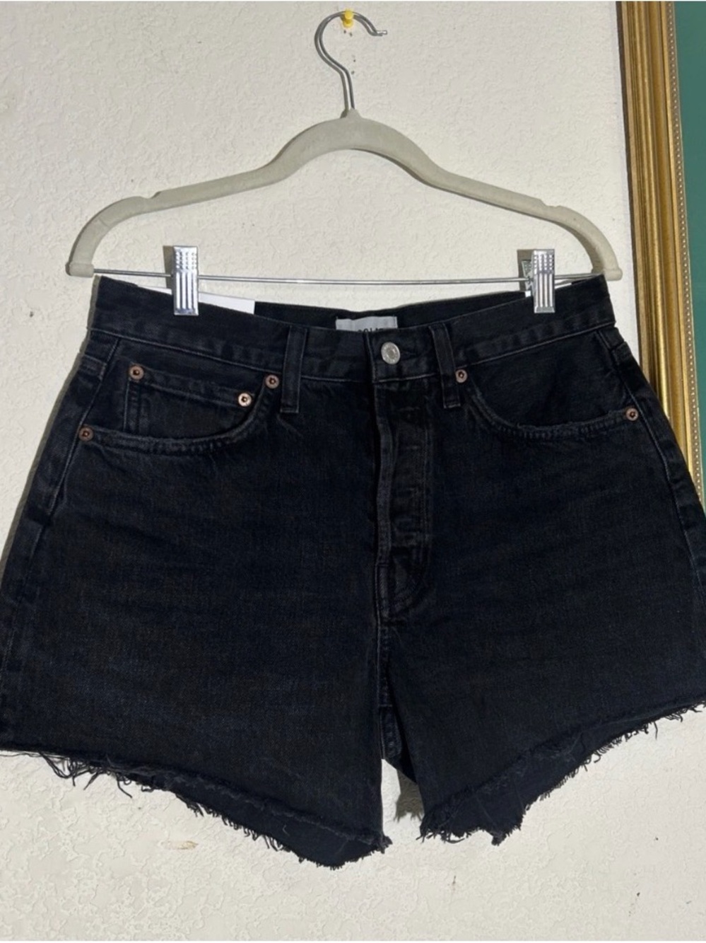 AGOLDE Parker denim long shorts 27